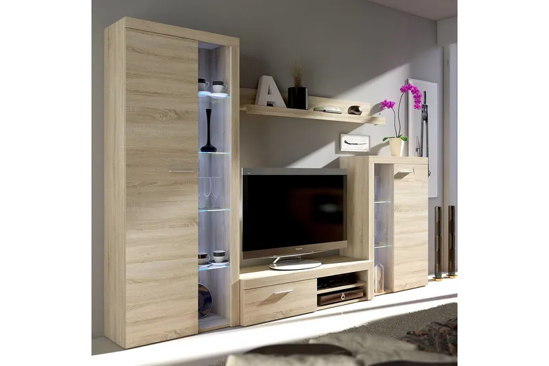 Rumba TV-Møbelsæt - Beige / Grå - Møbler - TV borde & mediemøbler - Tv-møbelsæt