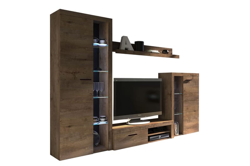 Rumba TV-Møbelsæt - Brun - Møbler - TV borde & mediemøbler - Tv-møbelsæt