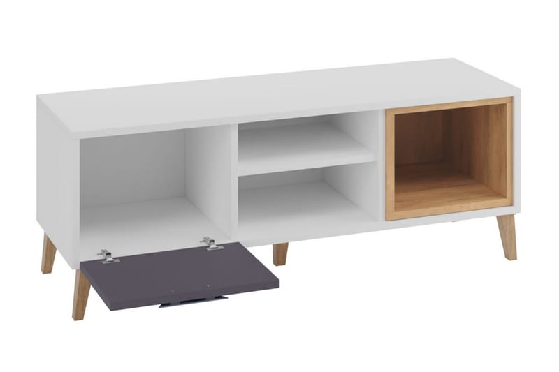 Sayuki Tv-møbelsæt 120 cm - Hvid/Grå - Møbler - TV borde & mediemøbler - Tv-møbelsæt