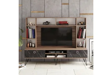 Sincerely TV-Møbelsæt 180 cm - Valnød|Sort - Møbler - TV borde & mediemøbler - Tv-møbelsæt