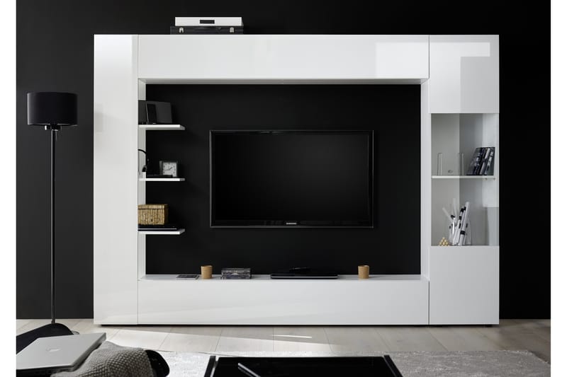 Sorano Modern TV-møbelsæt 295 cm - Hvid - Møbler - TV borde & mediemøbler - Tv-møbelsæt