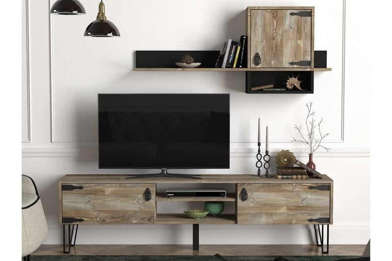 Tera Home TV-bænk - Beige - Tv-møbelsæt