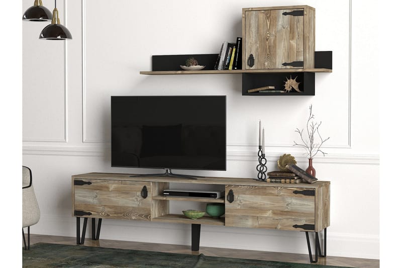 Tera Home TV-bænk - Beige - Tv-møbelsæt