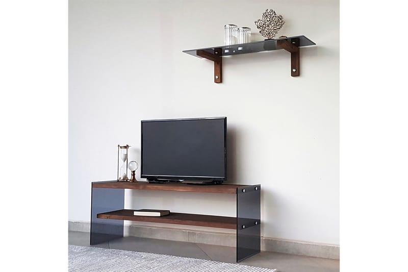 Tomassoni TV-Møbelsæt 45 cm - Valnød - Møbler - TV borde & mediemøbler - Tv-møbelsæt