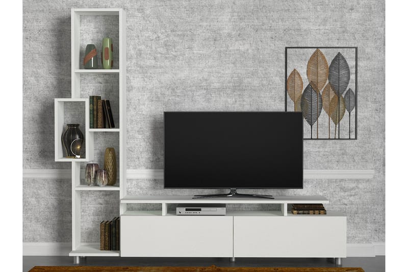 Tulima tv-bord - Hvid - Møbler - TV borde & mediemøbler - Tv-møbelsæt