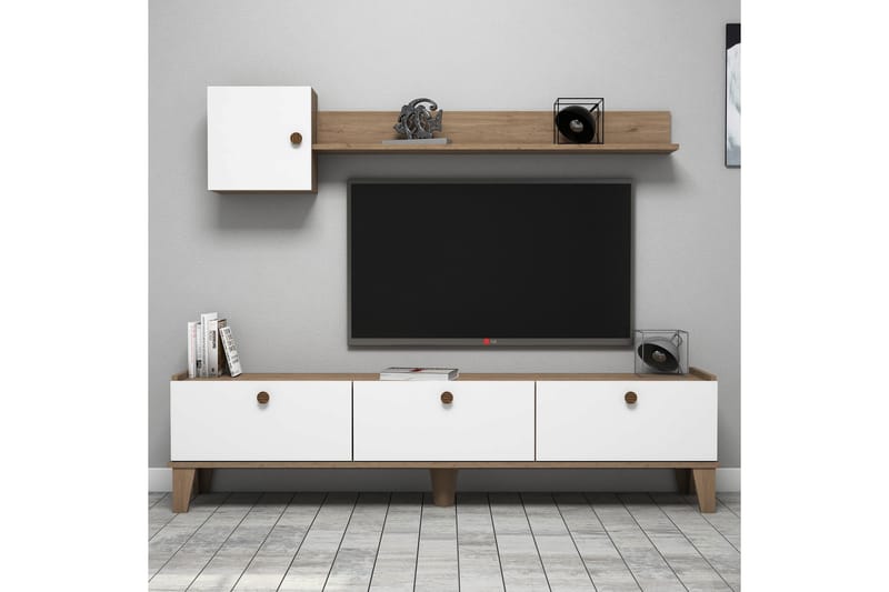 Tv-enhed Eg| Hvid - Tv-møbelsæt