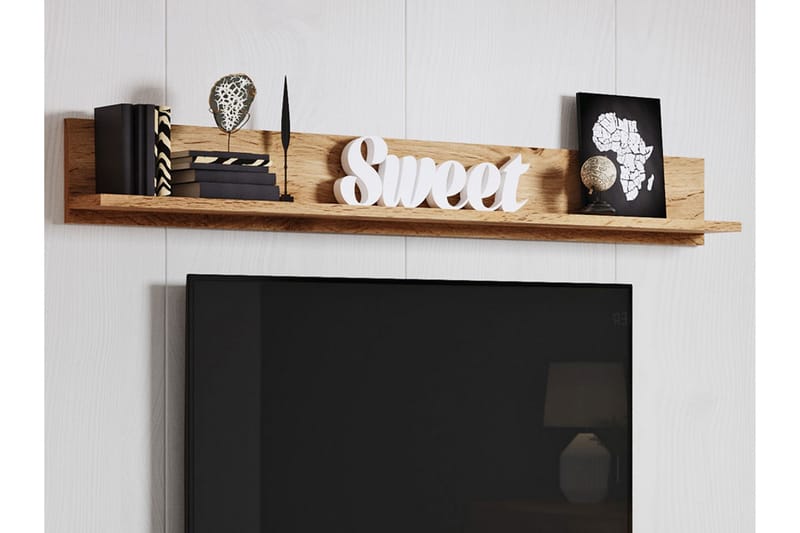TV-møbelsæt - Natur/Hvid - Tv-møbelsæt