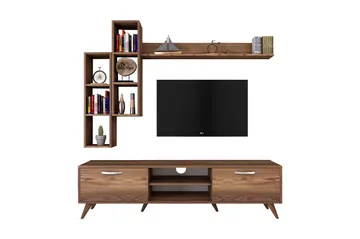 Virkesbo TV-Møbelsæt 180 cm - Brun - Møbler - TV borde & mediemøbler - Tv-møbelsæt