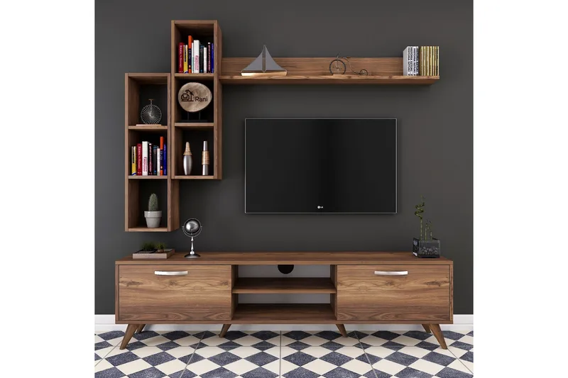 Virkesbo TV-Møbelsæt 180 cm, Brun