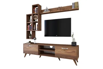 Virkesbo TV-Møbelsæt 180 cm - Brun - Møbler - TV borde & mediemøbler - Tv-møbelsæt