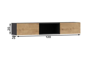 Anjal Tv-hylla 25x20 cm - Eg - Møbler - TV borde & mediemøbler - TV-reol