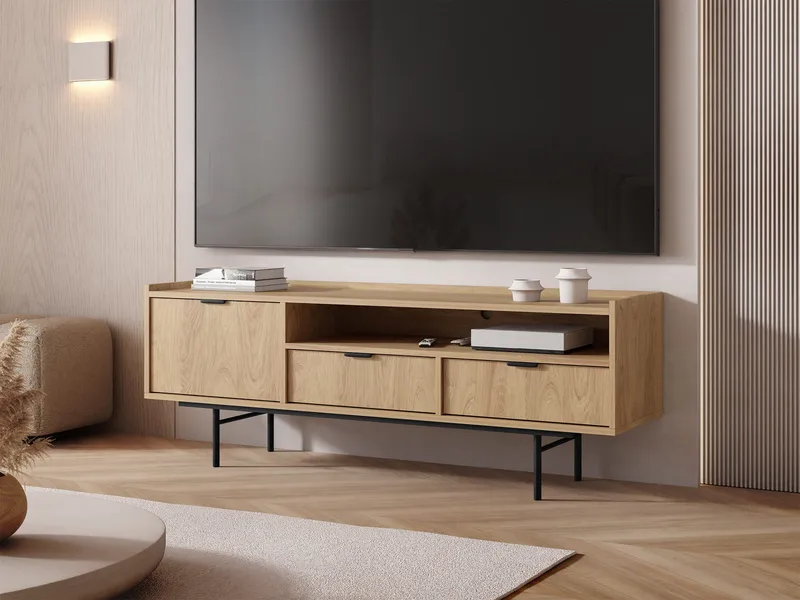 tv-skænk Edison Hickory-eg - Hickory-eg - Møbler - TV borde & mediemøbler - TV-borde
