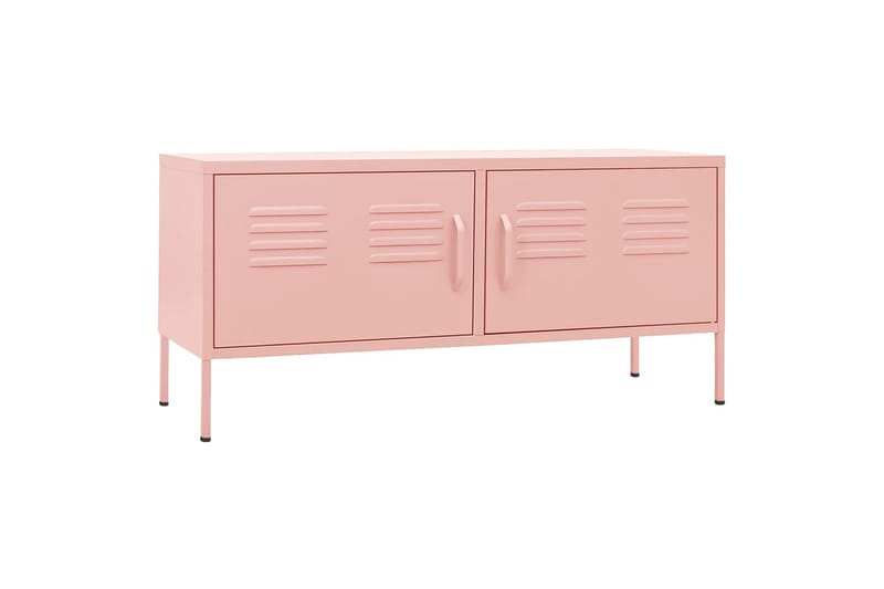 tv-skab 105x35x50 cm stål Lyserød - Lyserød - Møbler - TV borde & mediemøbler - TV-borde