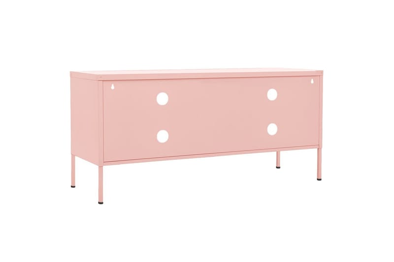 tv-skab 105x35x50 cm stål Lyserød - Lyserød - Møbler - TV borde & mediemøbler - TV-borde