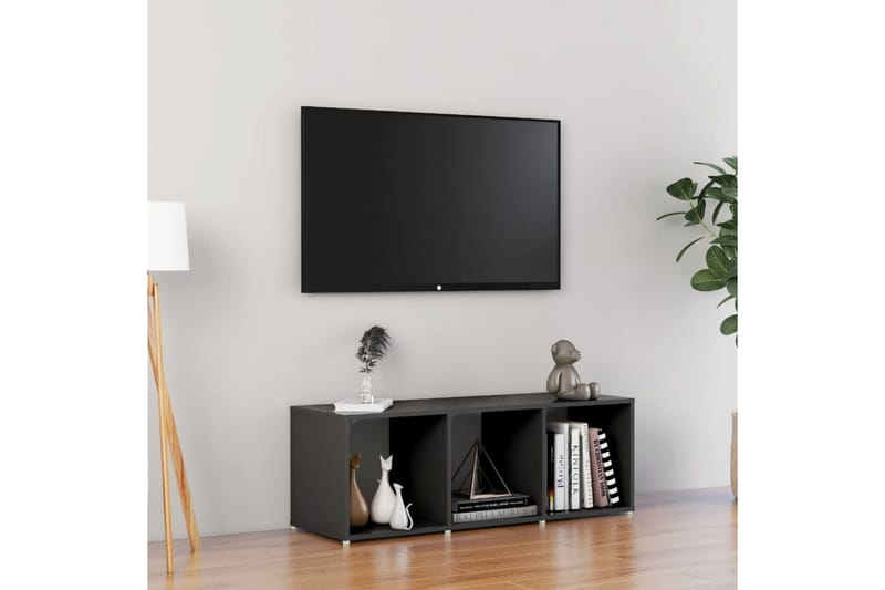 tv-skab 107x35x37 cm spånplade grå - Grå - Møbler - TV borde & mediemøbler - TV-borde