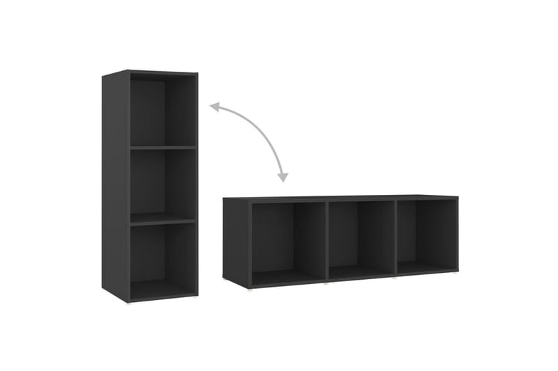 tv-skab 107x35x37 cm spånplade grå - Grå - Møbler - TV borde & mediemøbler - TV-borde