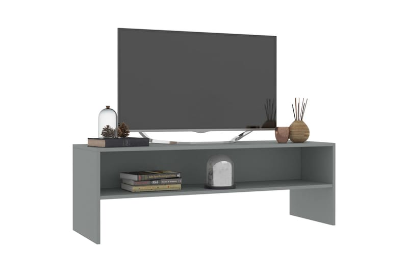 tv-skab 120 x 40 x 40 cm spånplade grå - TV-borde