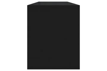 tv-skab 130x35x50 cm spånplade sort - Sort - Møbler - TV borde & mediemøbler - TV-borde