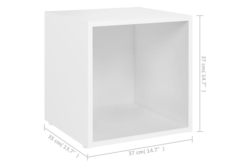 tv-skab 37x35x37 cm spånplade hvid - Hvid - Møbler - TV borde & mediemøbler - TV-borde