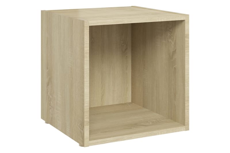 tv-skab 37x35x37 cm spånplade sonoma-eg - Brun - Møbler - TV borde & mediemøbler - TV-borde