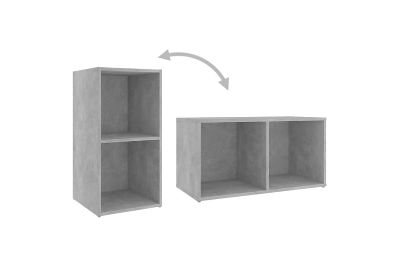 tv-skab 72x35x36,5 cm spånplade betongrå - Grå - Møbler - TV borde & mediemøbler - TV-borde