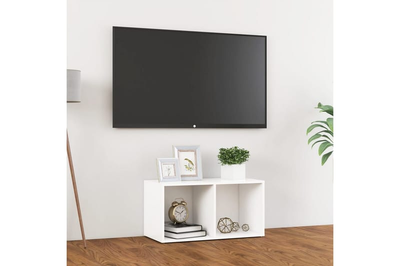 tv-skab 72x35x36,5 cm spånplade hvid - Hvid - TV-borde