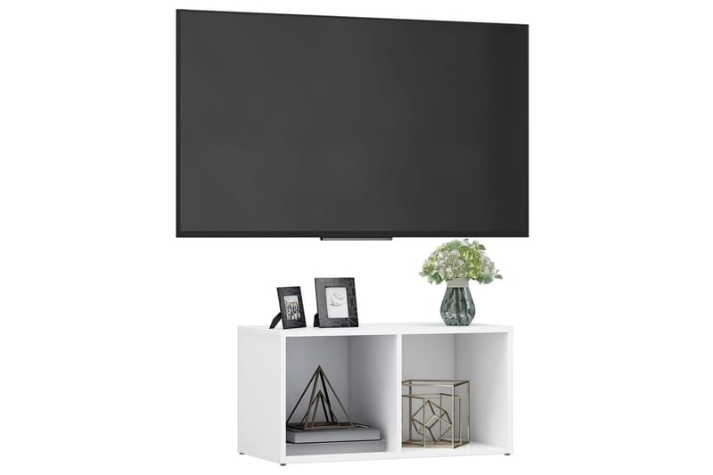 tv-skab 72x35x36,5 cm spånplade hvid - Hvid - TV-borde