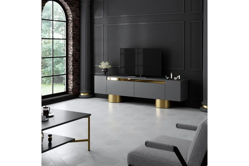 TV-skab Antracit / Rany - Antracit / Rany - Møbler - TV borde & mediemøbler - TV-borde