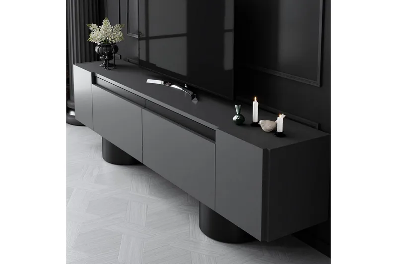 TV-skab Antracit / Sort - Antracit / Sort - Møbler - TV borde & mediemøbler - TV-borde