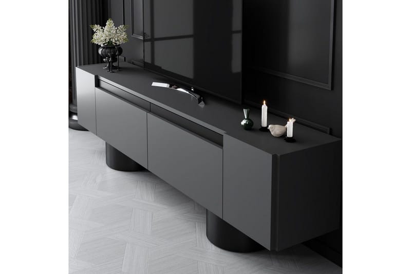 TV-skab Antracit / Sort - Antracit / Sort - Møbler - TV borde & mediemøbler - TV-borde