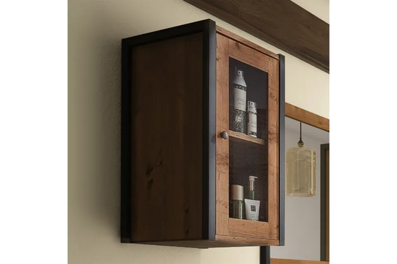 Brayden tv-skab 33x60 cm - Brun/sort - Møbler - TV borde & mediemøbler - TV-borde