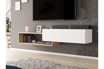 Carbost Tv-skab 210 cm - Hvid - Møbler - TV borde & mediemøbler - TV-borde