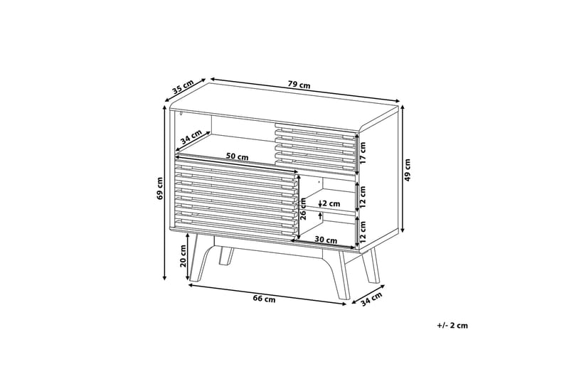 Cleveland Skab 35 | 79 cm - Træ / natur - Møbler - TV borde & mediemøbler - TV-skab