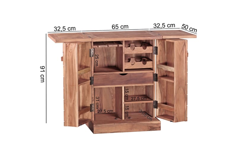 Cluett barskab - Træ / natur - Husholdning - Bar & vin - Barmøbler