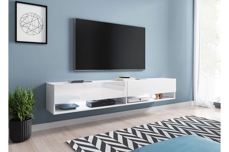 Cuguen Tv-skab 180 cm - Hvid - Møbler - TV borde & mediemøbler - TV-skab