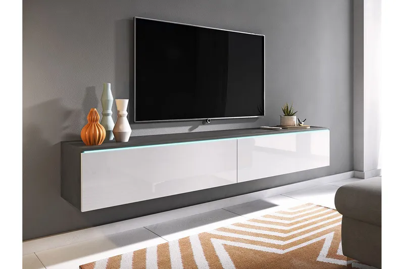 Cuguen Tv-skab 180 cm - Hvid - Møbler - TV borde & mediemøbler - TV-skab