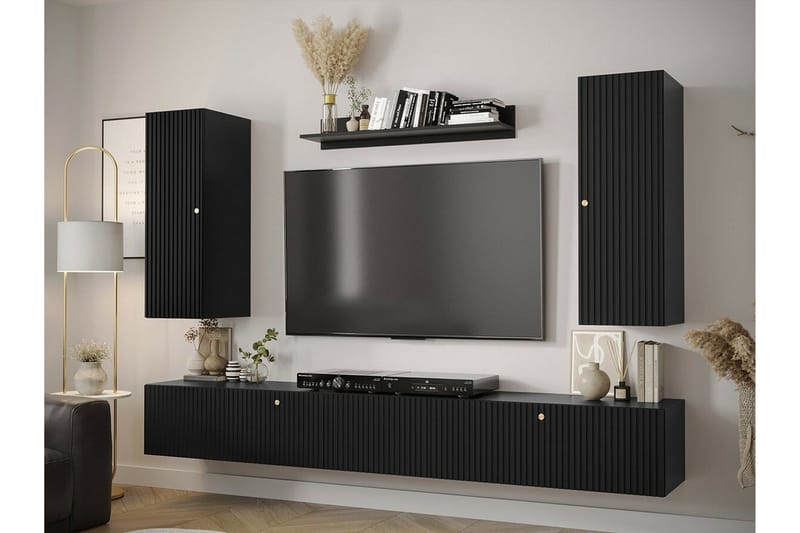 Dunvegan Tv-skåp 100 cm NO_BRAND Black - Møbler - TV borde & mediemøbler - TV-borde