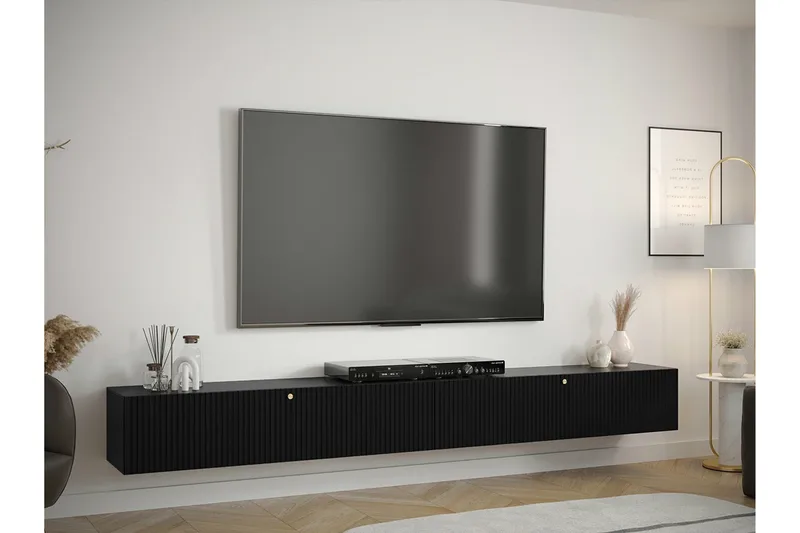 Dunvegan Tv-skåp 300 cm Black - Møbler - TV borde & mediemøbler - TV-skab