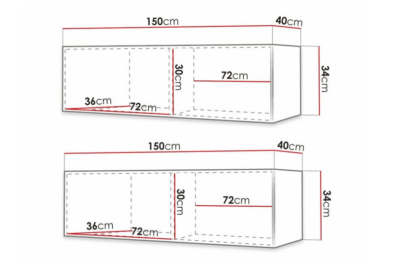 Dunvegan TV-skab 300 cm - Sort - Møbler - TV borde & mediemøbler - TV-skab