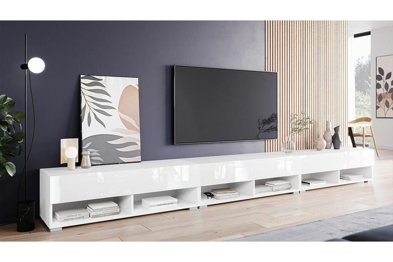 Galbally Tv-skåp 300 cm White - Møbler - TV borde & mediemøbler - TV-skab