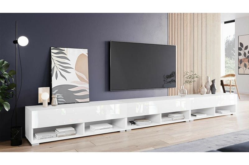 Galbally Tv-skåp 300 cm White - Møbler - TV borde & mediemøbler - TV-skab