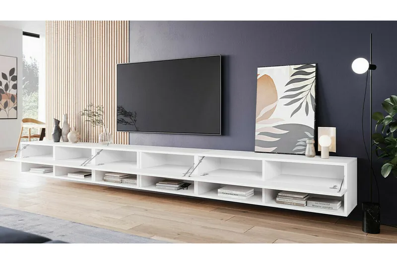Galbally Tv-skåp 300 cm White - Møbler - TV borde & mediemøbler - TV-skab