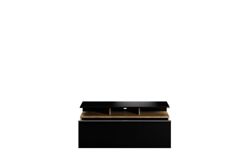 TV-skab Galnor Sort / Valnød - Sort / Valnød - Møbler - TV borde & mediemøbler - TV-borde