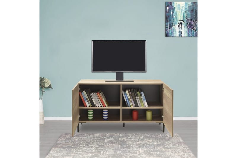 TV-skab Galnor Taupe - Taupe - Møbler - TV borde & mediemøbler - TV-borde