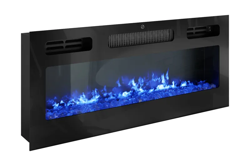 Glenndale TV bord med opbevaring + LED kamin + Belysning 190 cm - Hvid - Møbler - TV borde & mediemøbler - TV-skab