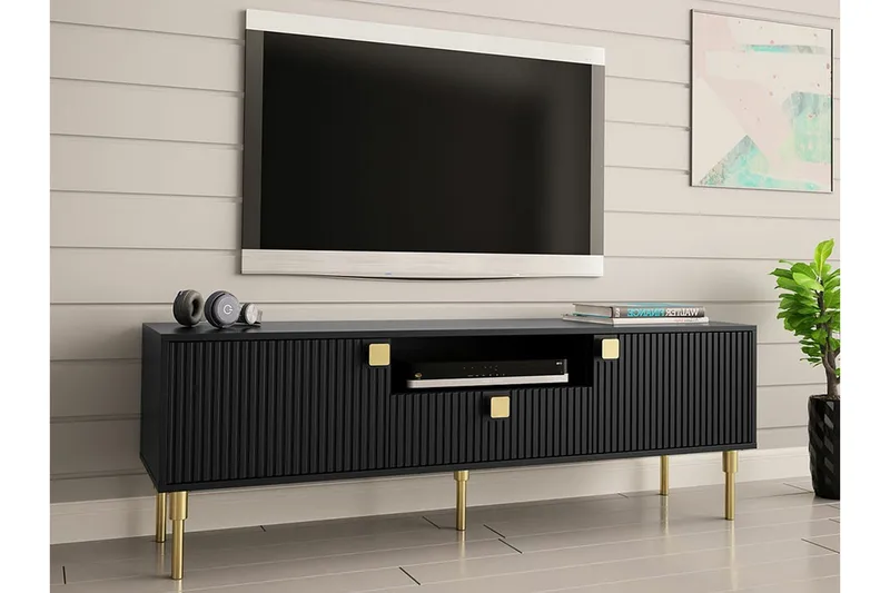 Glenndale Tv-skåp 160 cm Concept 55 Black - Møbler - TV borde & mediemøbler - TV-skab