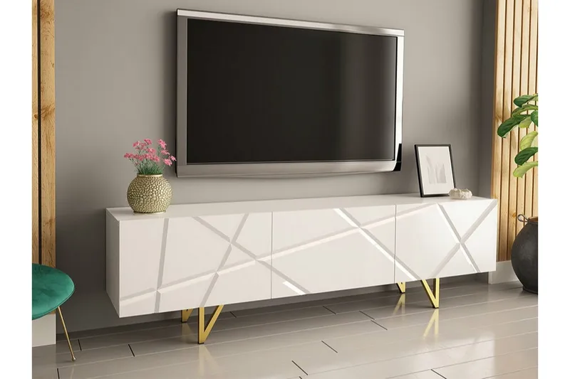 Glenndale Tv-skåp 180 cm Concept 55 White - Møbler - TV borde & mediemøbler - TV-skab