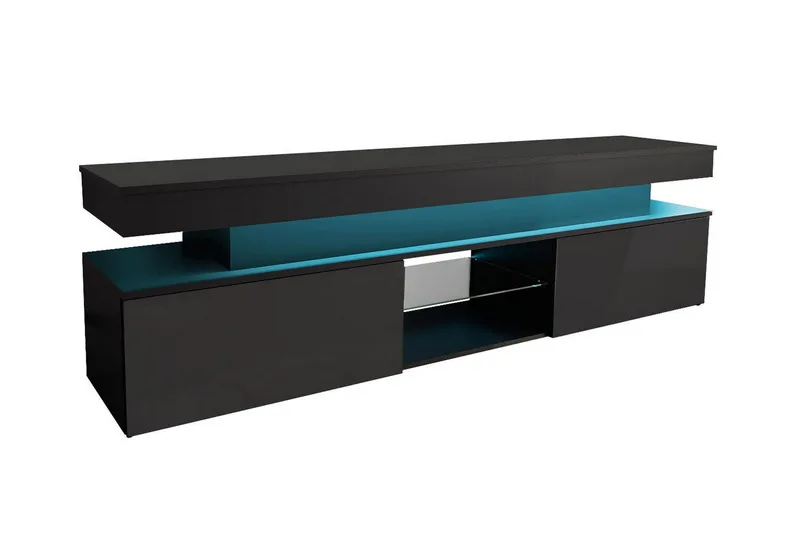Glenndale TV-skab 190 cm, Sort