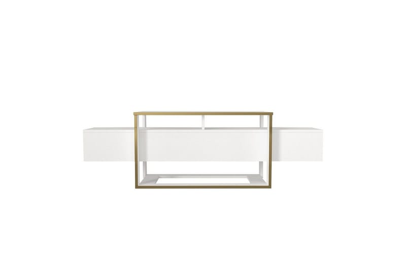 TV-skab Herb hvid / guld, Guld/Hvid