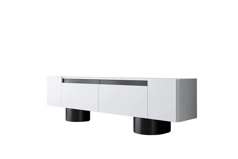 TV-skab Hvid / Sort - Hvid / Sort - Møbler - TV borde & mediemøbler - TV-borde